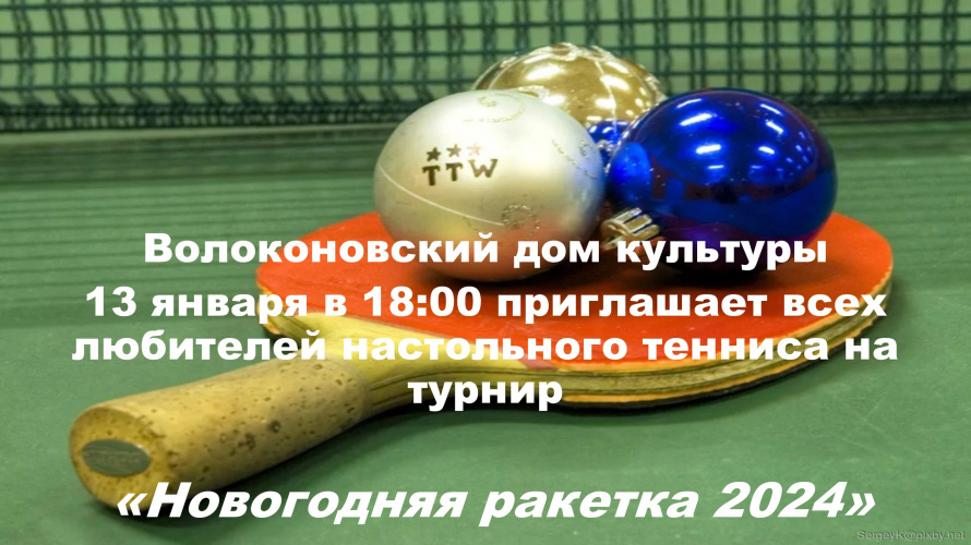 Новогодняя ракетка 2024